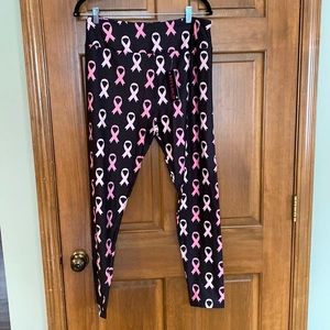 My Lala pink ribbon leggings size curvy